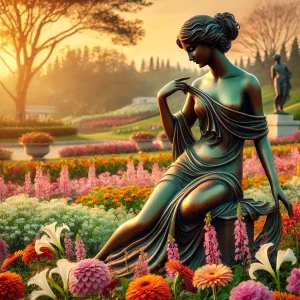 tuinbeelden van brons